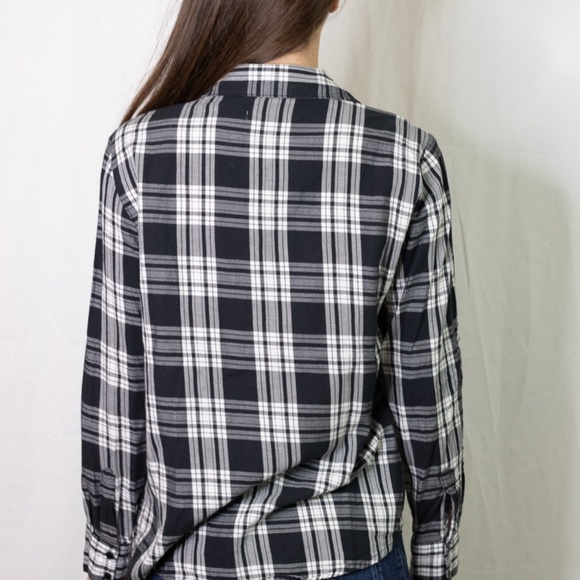 Zara Woman Plaid Snap Button Shirt - Picture 2 of 7